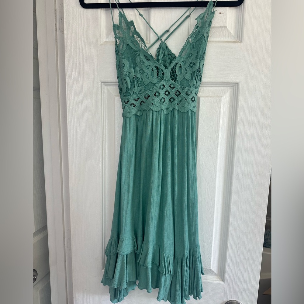 Free People Mint Lace Dress